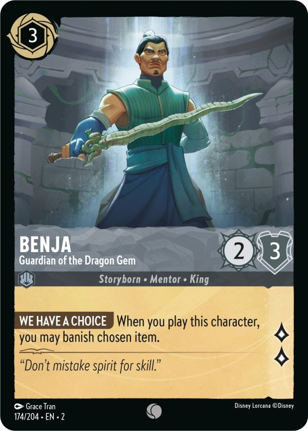 Benja - Guardian of the Dragon Gem (174 204) [Rise of the Floodborn] Online Hot Sale