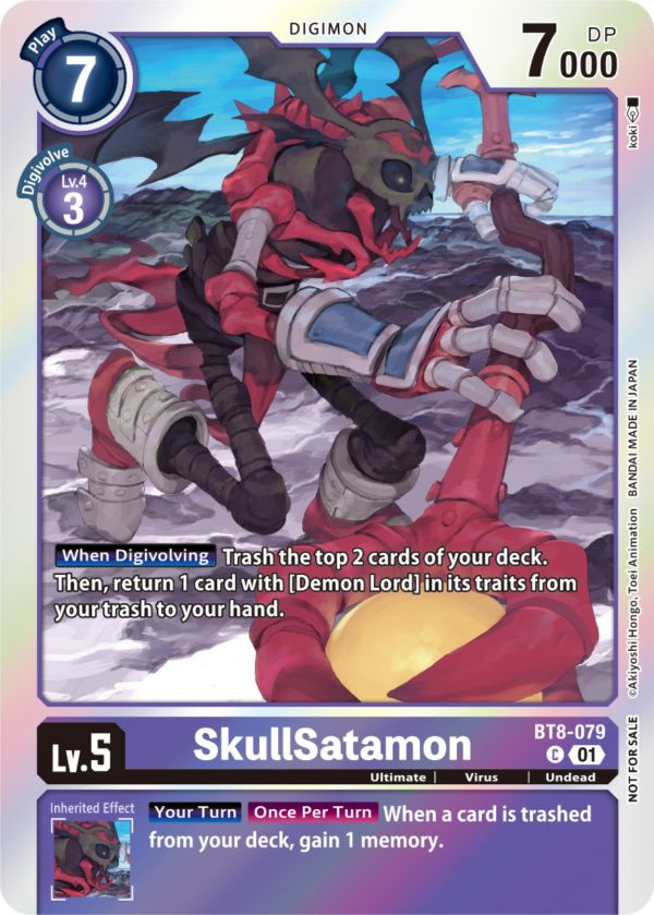 SkullSatamon [BT8-079] (Blast Ace Double Pack Set) [New Awakening] on Sale