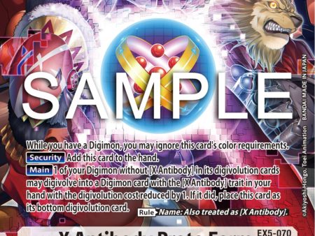 X Antibody Proto Form [EX5-070] (Alternate Art) [Animal Colosseum] For Discount