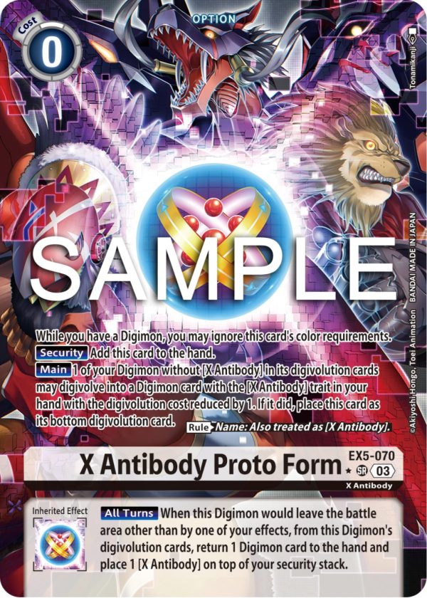 X Antibody Proto Form [EX5-070] (Alternate Art) [Animal Colosseum] For Discount