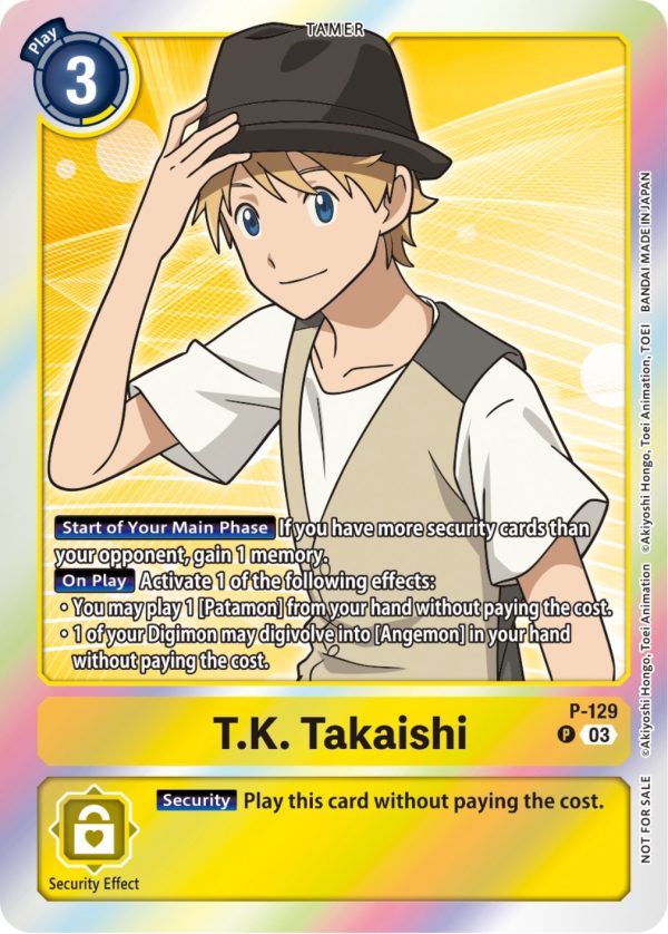 T.K. Takaishi [P-129] (Tamer Party Pack -The Beginning- Ver. 2.0) [Promotional Cards] For Discount