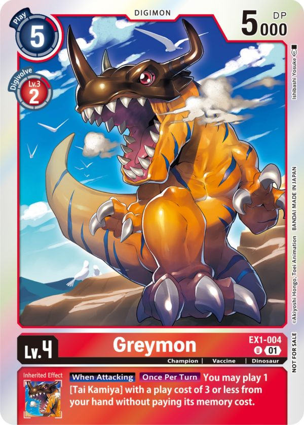 Greymon [EX1-004] (Blast Ace Double Pack Set) [Classic Collection] Online