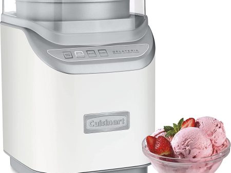 Cuisinart Electric Ice Cream Maker White - Certified Refurbished For Sale