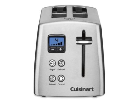 Cuisinart CPT-415P1 2-Slice Countdown Metal Toaster Brushed Stainless - Certified Refurbished Online Hot Sale