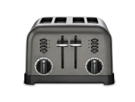 Cuisinart Classic 4-Slice Toaster, Black Stainless Steel - Certified Refurbished Online Sale