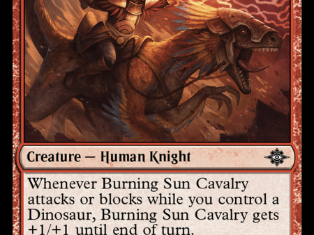 Burning Sun Cavalry [The Lost Caverns of Ixalan] Hot on Sale