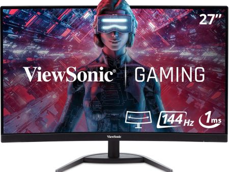 ViewSonic 27  144Hz QHD Curved Monitor - Certified Refurbished For Cheap