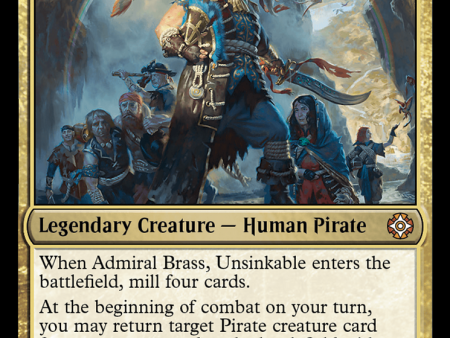 Admiral Brass, Unsinkable (Display Commander) [The Lost Caverns of Ixalan Commander] Online Sale