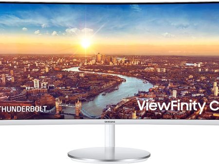 Samsung 34  CJ791 Thunderbolt 3 Ultra Wide Screen Curved Monitor - Certified Refurbished Discount