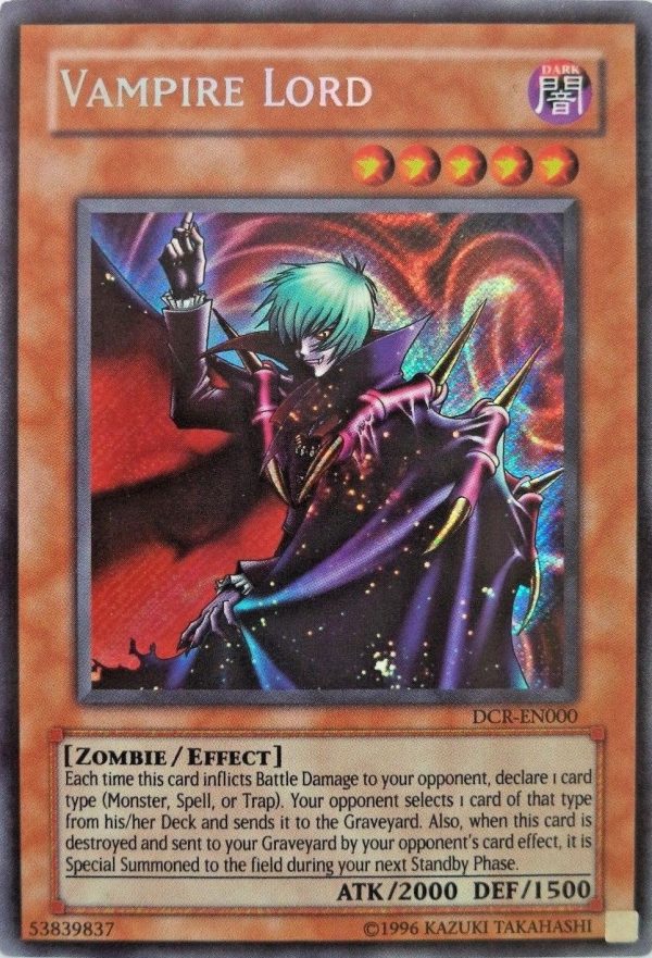 Vampire Lord [DCR-EN000] Secret Rare For Sale