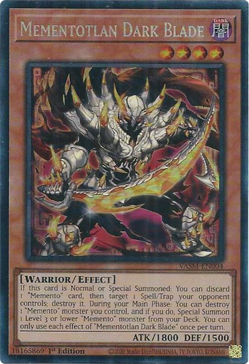 Mementotlan Dark Blade (CR) [VASM-EN004] Collector s Rare Online Sale